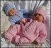 Cosy Cabled All-in-one set 16-22” doll/preemie – 3m+ baby