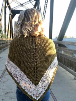 Golden Sparrow Shawl