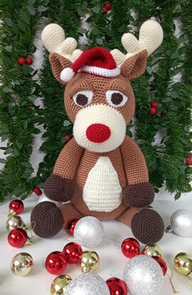 Rudolph the Red nosed Reindeer Crochet Pattern