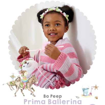 Prima Ballerina Jumper & Headbands in West Yorkshire Spinners Bo Peep Luxury Baby DK - Downloadable PDF