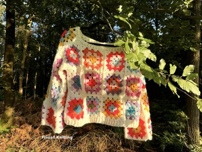 Granny Square Mohair sweater