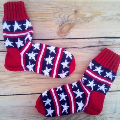 Stars and stripes socks