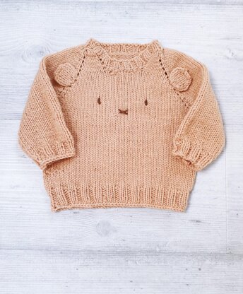 Teddy Bear Top Down Jumper 0-2 yr