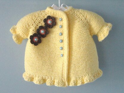Knitting PATTERN Baby Girl Cardigan Natalie
