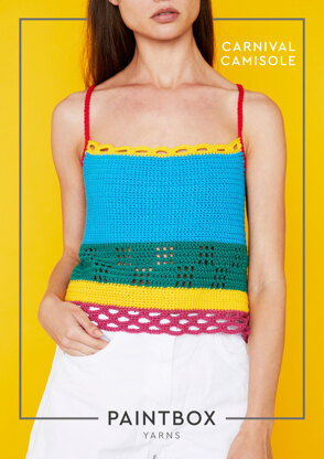 "Carnival Camisole" - Free Top Crochet Pattern For Women in Paintbox Yarns Cotton DK - COT-CRO-WOM-003
