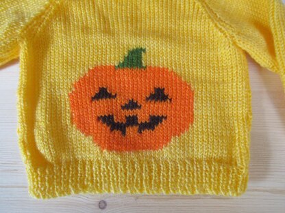 Baby Halloween Pumpkin Motif Jumper