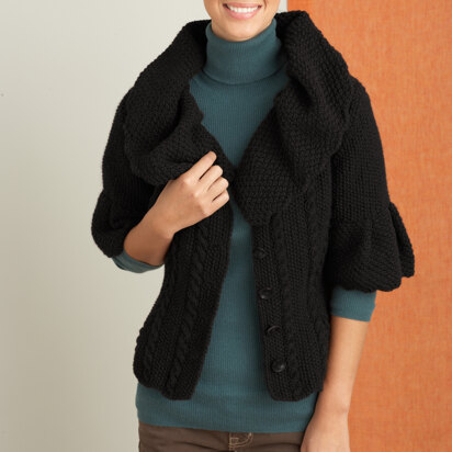 Fifth Avenue Cardigan in Lion Brand Wool-Ease - 90172AD