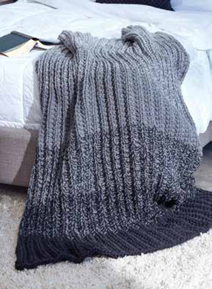 Ombre chunky knit discount blanket