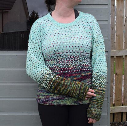 Rainbow Drops Pullover