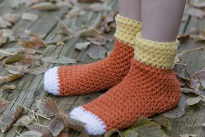 Candy Corn Socks Child Sizes