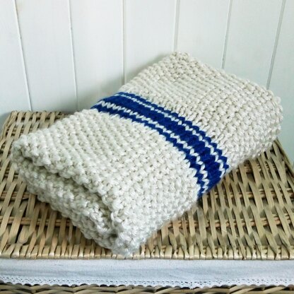 Grain sack baby blanket