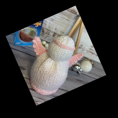 Angel Chocolate Orange Cover Knitting Pattern