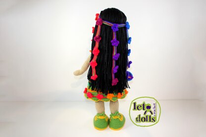 Elena, XLarge Crochet Doll Pattern