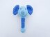 Elephant Baby Bib and Rattle