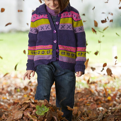 Kinderjacke in Schachenmayr Merino Extrafine 85 - S9050