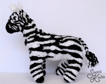 Zebra Noah's Ark Zoo Knitting Pattern Snoo's Knits