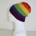 Rainbow Beanie and Wristwarmers