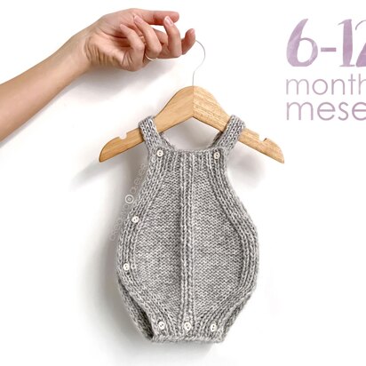 6-12 months - TWISTY Baby Knitted Romper Pattern