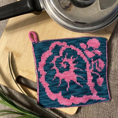 Begonia Flower Potholder