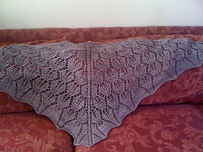 Flourish: A Knitted Triangle Shawl