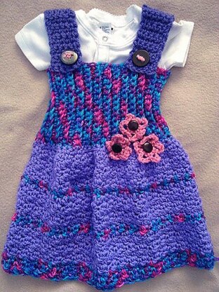 663 GIRLS CROCHET TUNIC, SUNDRESS, JUMPER "BonBon"