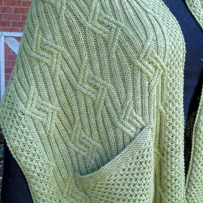 Warm Bar Harbor Pocket Shawl