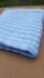 Blue Tile Moses Basket/Buggy/Baby Seat Blanket