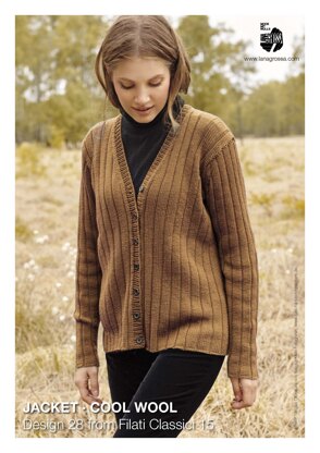 28 Jacket in Lana Grossa Cool Wool - Downloadable PDF