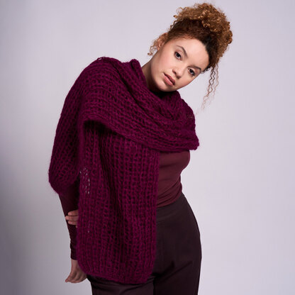 Como Beanie + Scarf in MODE at Rowan Mohair Soft - Downloadable PDF