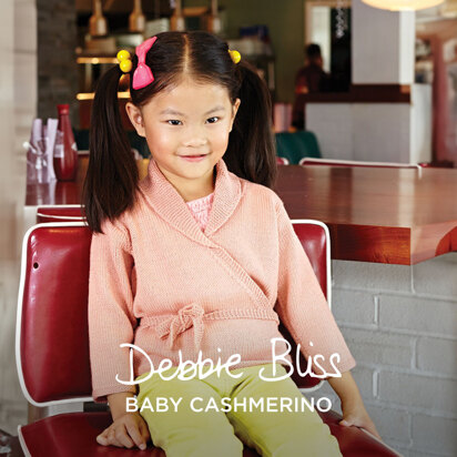 Grace Ballet Wrapover Cardigan - Knitting Pattern for Girls in Debbie Bliss Baby Cashmerino