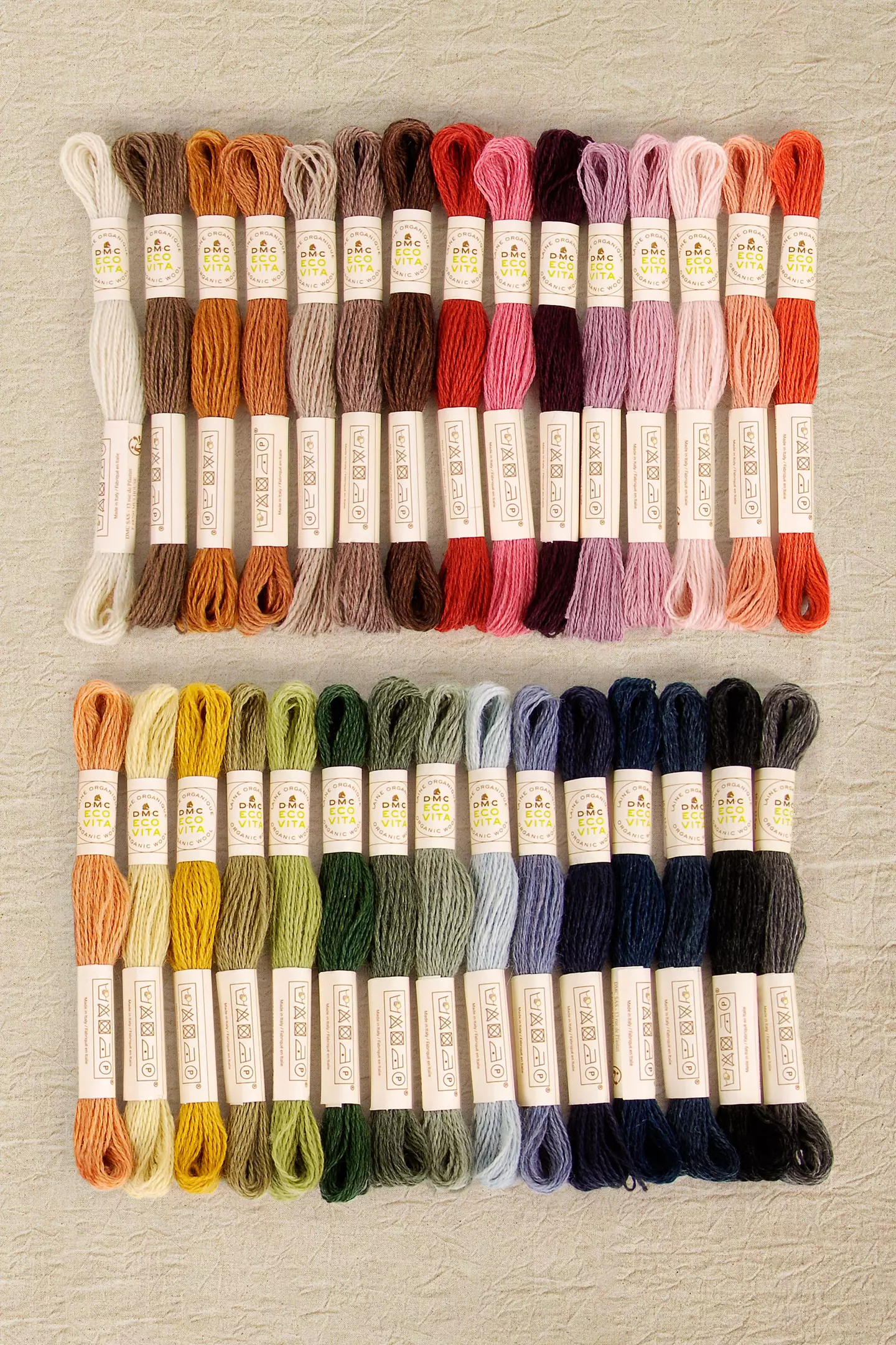 DMC Collectors Box 30 Shades Eco Vita Naturally Dyed Organic Wool Thread - view 2