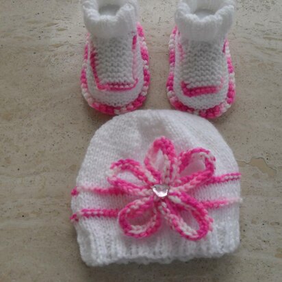 Easy Baby Beanie and Booties