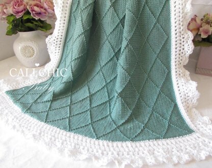 Paris Baby Blanket 63 Knitting Crochet pattern by Cali Chic Baby