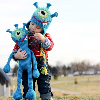 Plutonian Paul Alien Monster Hat and Toy