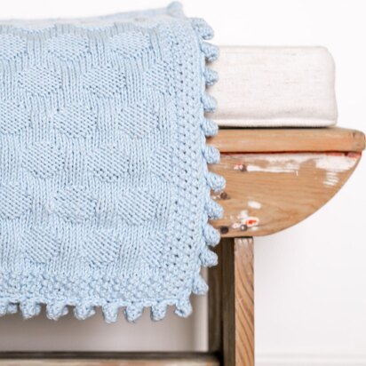Polka Dot Baby Blanket - knitting pattern