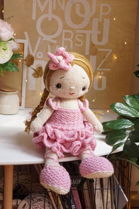 Knitting Pattern Doll Clothes - Outfit "Ballerina"