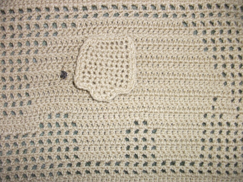 Elephant Filet Crochet Baby Blanket Crochet pattern by Cartlers