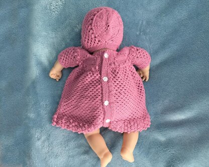 P100 Dolls Irish Lace Dress and Bonnet