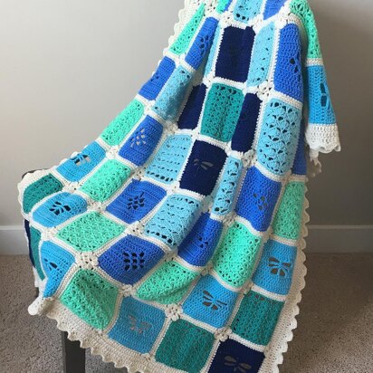 Seaside Garden Throw CAL