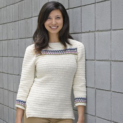 Valley Yarns 234 Harlequin Yoke Pullover at WEBS