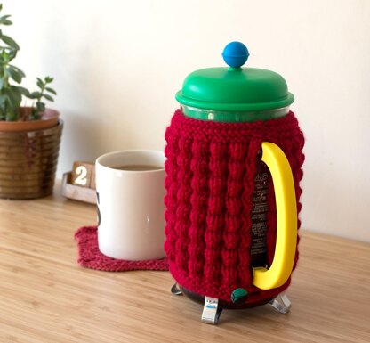 Red-Hot coffee cozy