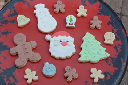 R&M Double Sided Christmas Pastry & Cookie Stamps Set of 4