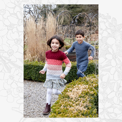 Eddie Jumper - Knitting Pattern for Boys & Girls in Willow & Lark Poetry