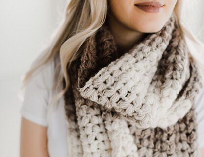 Puffed Up Fringe Scarf