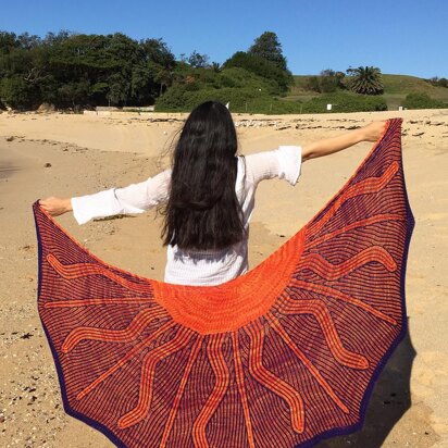 Solar Flair Shawl