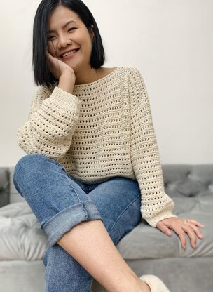 Lacy knitted sweater