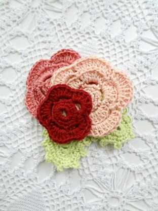 Crochet Autumn Brooch