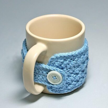 Mug Warmer - Wrap Around Cozy With Button Closure