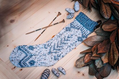 White Spruce Knit Stocking