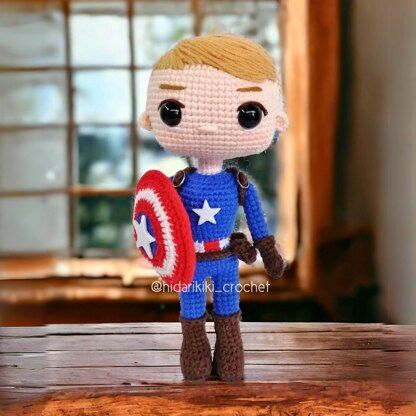 CAPTAIN AMERICA amigurumi doll